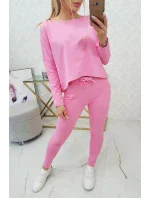 Souprava s oversize halenkou světle růžová Souprava s oversize halenkou světle růžová