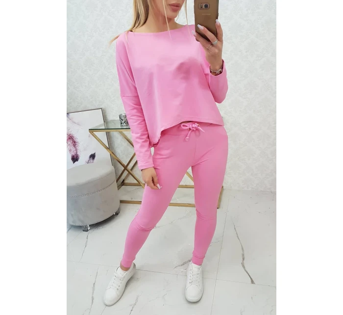 Souprava s oversize halenkou světle růžová Souprava s oversize halenkou světle růžová