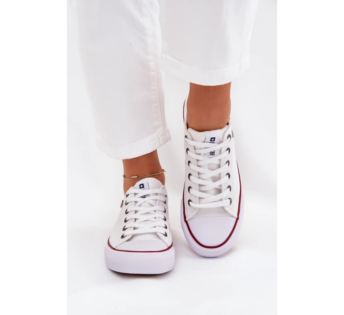 Trampki Damskie Niskie Big Star DD274A232 Białe Trampki Damskie Niskie Big Star DD274A232 Białe