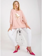 Bluzka RV BZ model 21365594 jasny różowy - FPrice Bluzka RV BZ model 21365594 jasny różowy - FPrice