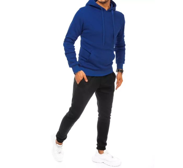 FashionStreet pánska modro-čierna tepláková súprava AX0637 FashionStreet pánska modro-čierna tepláková súprava AX0637