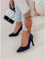 Dámské lodičky na jehlovém podpatku modré Dstreet model 21984480 - FashionStreet