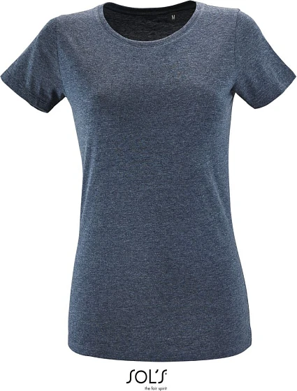 SOL'S Regent Fit Women Dámske tričko „Slim Fit“ 25.2758 melírovaná džínsovina SOL'S Regent Fit Women Dámske tričko „Slim Fit“ 25.2758 melírovaná džínsovina