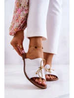 Kožené model 21580892 Dámské Žabky Bílé - Zazoo