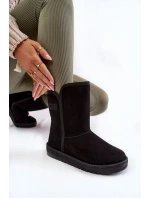 Damskie Wysokie Śniegowce Big Star KK274618 Czarne Damskie Wysokie Śniegowce Big Star KK274618 Czarne