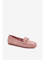 Dámské mokasíny Ploché Růžové model 22091868 - Boto