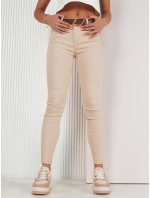 Dámske džínsové nohavice LODGE svetlo béžové Dstreet UY1934