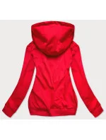 Červená dámská mikina model 16150337 - J.STYLE Červená dámská mikina model 16150337 - J.STYLE