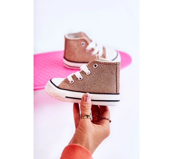 Dětské vysoké tenisky Růžové zlato model 21587252 - Boto