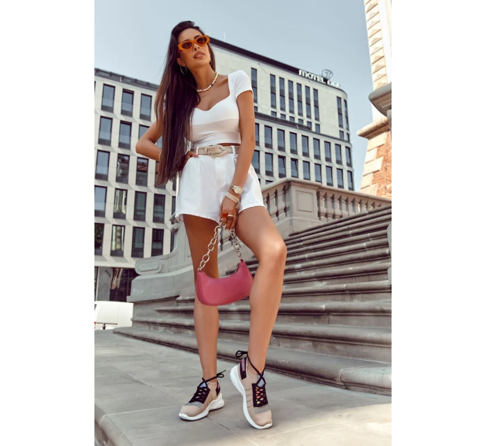 Damskie Wsuwane Sportowe Buty Sneakersy Beżowe Klayra