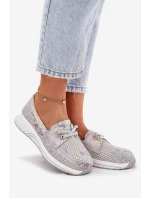 Semišové Polobotky Z Přírodní Kůže Na Platformě model 21692952 Šedé - Artiker