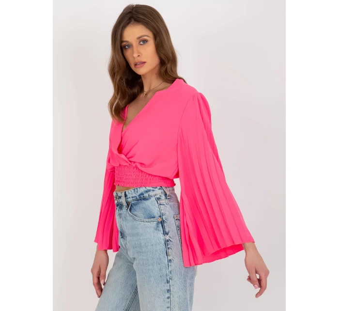 Blúzka DHJ BZ 16503.30X fluo ružová Blúzka DHJ BZ 16503.30X fluo ružová