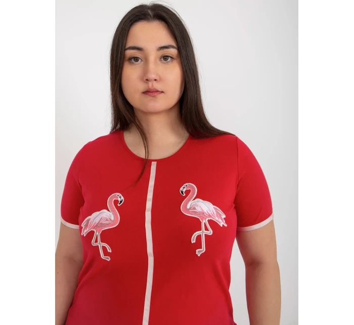 T shirt LK TS model 18617685 czerwony - FPrice T shirt LK TS model 18617685 czerwony - FPrice