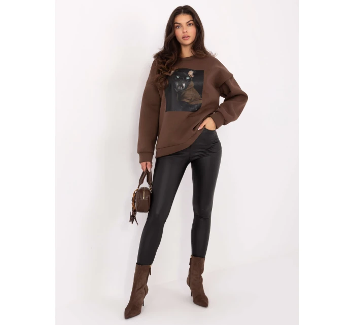 Mikina MI BL 4216 1.82 hnedá Mikina MI BL 4216 1.82 hnedá