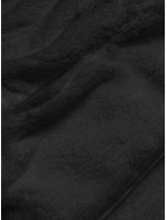 Čierna dámska plyšová mikina (HH006-1)