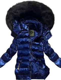 Tmavě modrá krátká zimní bunda model 21248596 - CANADA Mountain