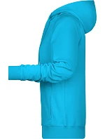 Dámská raglánová mikina s kapucí 02. turquoise model 22430590 - Daiber Dámská raglánová mikina s kapucí 02. turquoise model 22430590 - Daiber