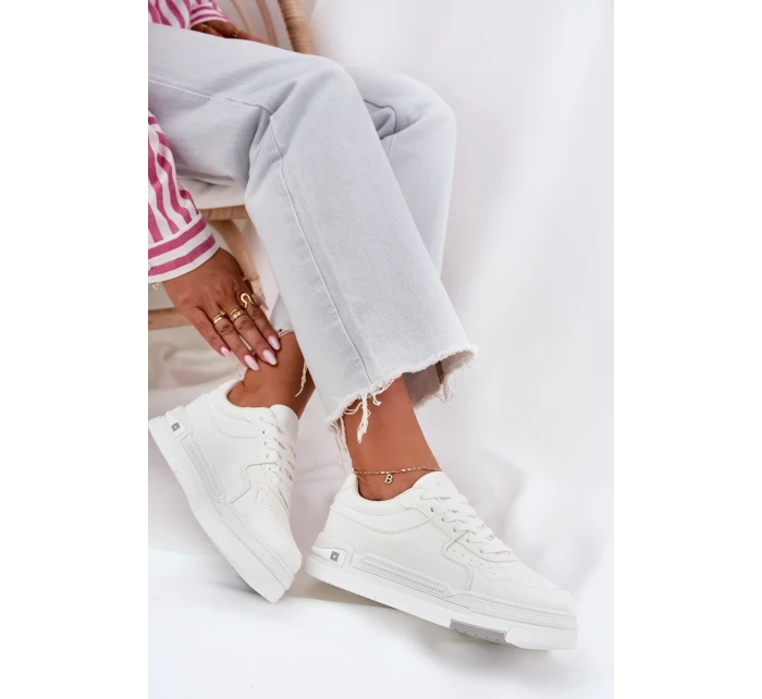 Dámské nízké tenisky Big Star – bílé | HI-POLY SYSTEM Dámské nízké tenisky Big Star – bílé | HI-POLY SYSTEM