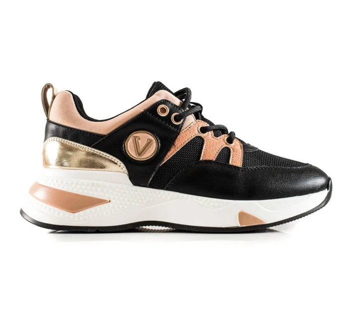 Výborné dámské tenisky černé bez podpatku Výborné dámské tenisky černé bez podpatku