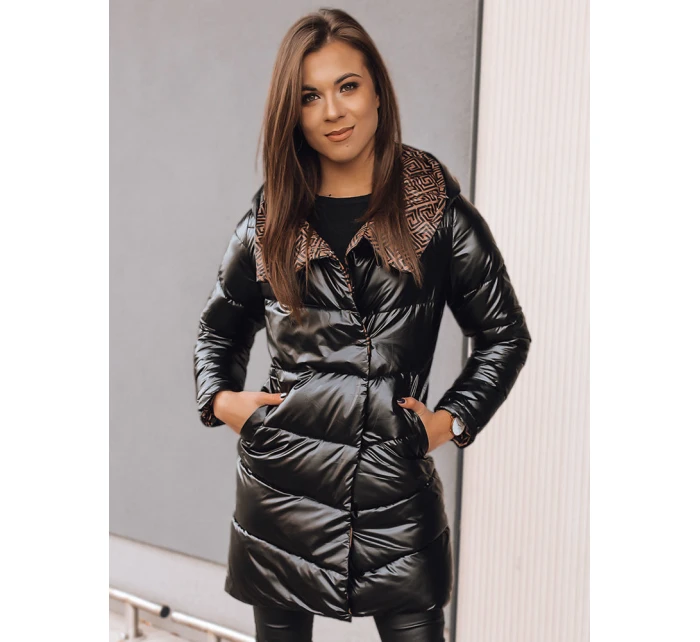 Dámská přechodná bunda LONG černá Dstreet model 21968232 - FashionStreet