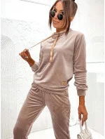 Dámska béžová velúrová súprava (637)