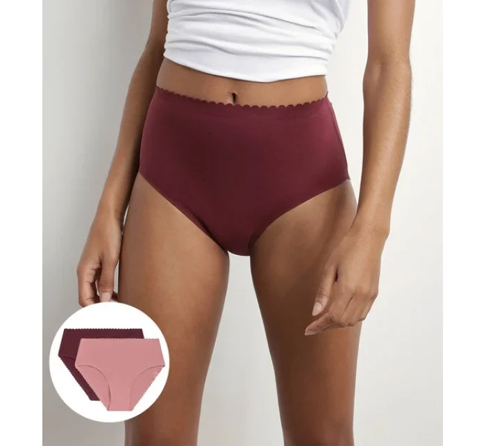 Dámské boxerky 2ks BODY TOUCH model 19669847 BRIEF fialová - DIM Dámské boxerky 2ks BODY TOUCH model 19669847 BRIEF fialová - DIM