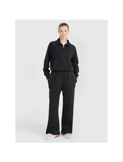 Dámské kalhoty oversize se širokými nohavicemi model 22384593 dámské - 4F Dámské kalhoty oversize se širokými nohavicemi model 22384593 dámské - 4F