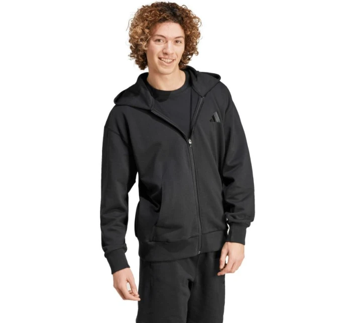 Pánská mikina All Fleece FullZip Hoodie černá pánská model 21493273 - ADIDAS Pánská mikina All Fleece FullZip Hoodie černá pánská model 21493273 - ADIDAS