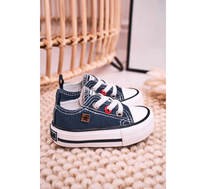 Dětské Klasické Tenisky Nízké BIG STAR model 21545373 Tmavě Modré - Big Star Shoes Dětské Klasické Tenisky Nízké BIG STAR model 21545373 Tmavě Modré - Big Star Shoes