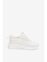Lehké sportovní nazouvací dámské boty Materiálové Big Star model 22185523 Bílé - Big Star Shoes Lehké sportovní nazouvací dámské boty Materiálové Big Star model 22185523 Bílé - Big Star Shoes