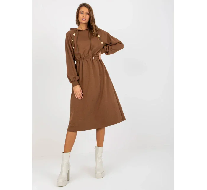 Dámske šaty RV SK 8336 hnedé Dámske šaty RV SK 8336 hnedé