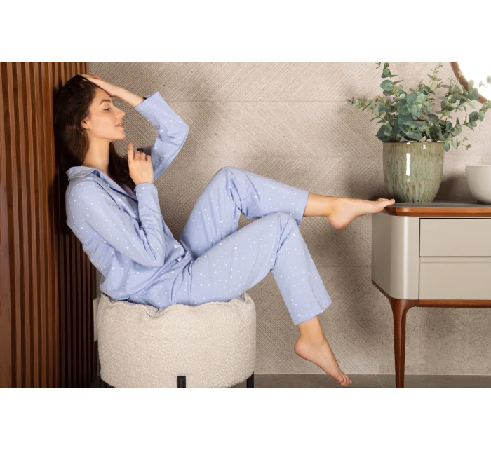 Pyžamo Claudia Blue - Momenti Per Me Pyžamo Claudia Blue - Momenti Per Me