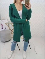 Zateplená bunda s kapucí model 20993383 tmavě zelená - Kesi