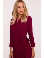 Dámské šaty model 21819210 Bordó - STYLOVE Dámské šaty model 21819210 Bordó - STYLOVE