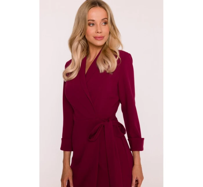 Dámské šaty model 21819210 Bordó - STYLOVE Dámské šaty model 21819210 Bordó - STYLOVE