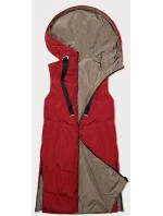 oboustranná dámská vesta s kapucí model 19514298 - S'WEST oboustranná dámská vesta s kapucí model 19514298 - S'WEST