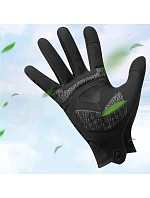 Cyklistické rukavice Rockbros jar/leto/jeseň, plné, veľkosť: L - čierne