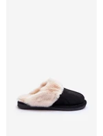 Dámské Pantofle s Kožíškem Černé model 21631507 - Boto