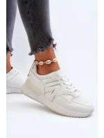 Dámské bílé tenisky z ekokože model 21657620 - Boto Dámské bílé tenisky z ekokože model 21657620 - Boto