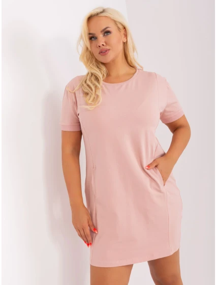 Sukienka RV SK model 18841503 jasny różowy - FPrice Sukienka RV SK model 18841503 jasny różowy - FPrice