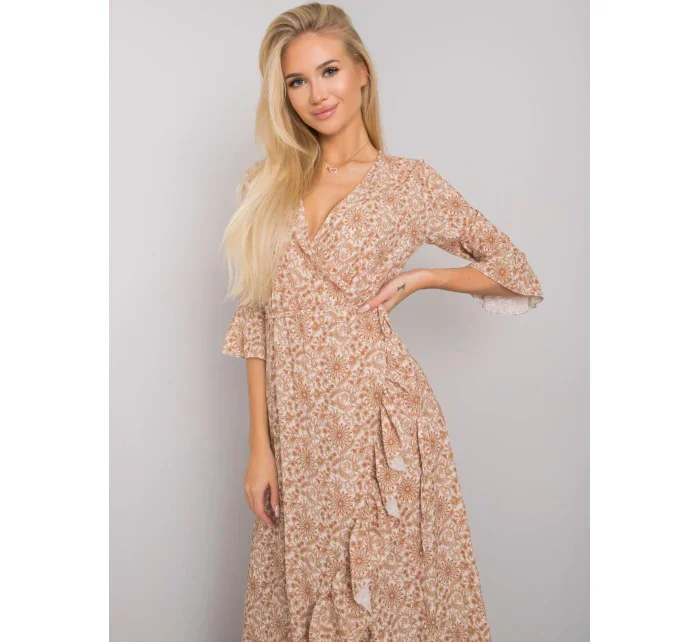 Šaty TW SK BI 24502 3.46P béžová Šaty TW SK BI 24502 3.46P béžová