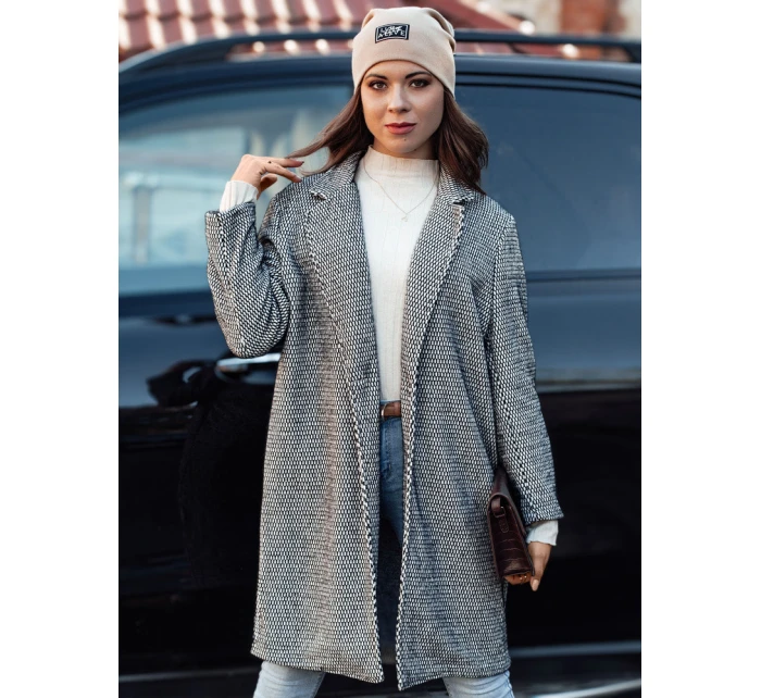 Dámský oversize kabát černý Dstreet model 21981946 - FashionStreet Dámský oversize kabát černý Dstreet model 21981946 - FashionStreet