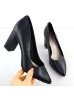 Sergio Leone čierne lodičky na podpätku PB216