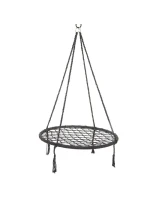 ZÁHRADNÁ HOJDAČKA BOCIANIE HNIEZDO 80CM SIVÁ