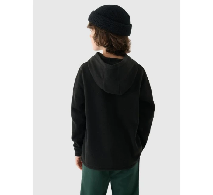 Chlapčenská fleecová mikina s kapucňou 4F Junior 4FJWAW24TFLEM213-20S