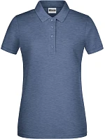 Dámské piqué polo z bio bavlny 02. light denim melange model 22534270 - Daiber