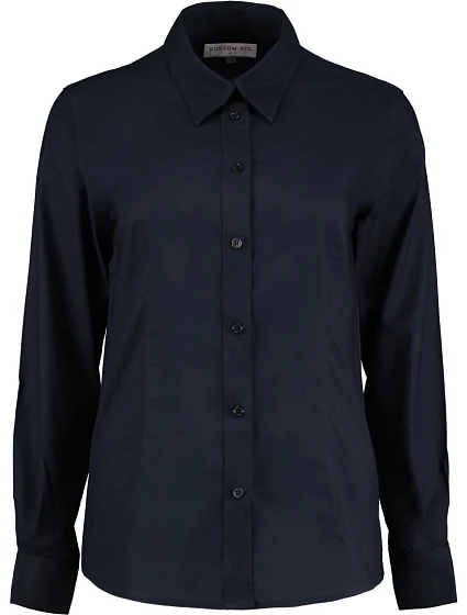 Kustom Kit KK 361 (26–28) Pracovná blúzka Oxford s dlhými rukávmi 43.361X francúzska námornícka modrá
