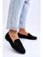 Semišové pohodlné mokasíny Černá model 21615648 - S.Barski