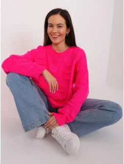 Sweter BA SW model 21055323 fluo różowy - FPrice