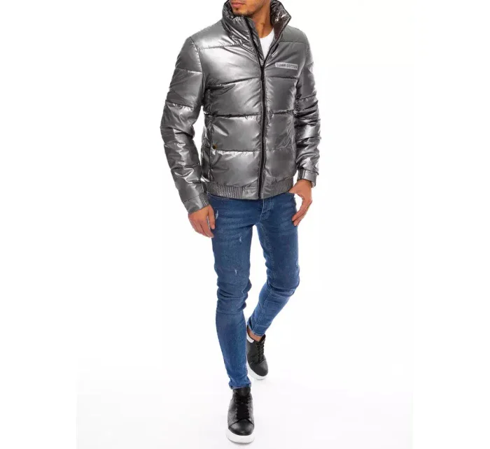 Pánska zimná bunda TX3860 Dark grey silver - Dstreet